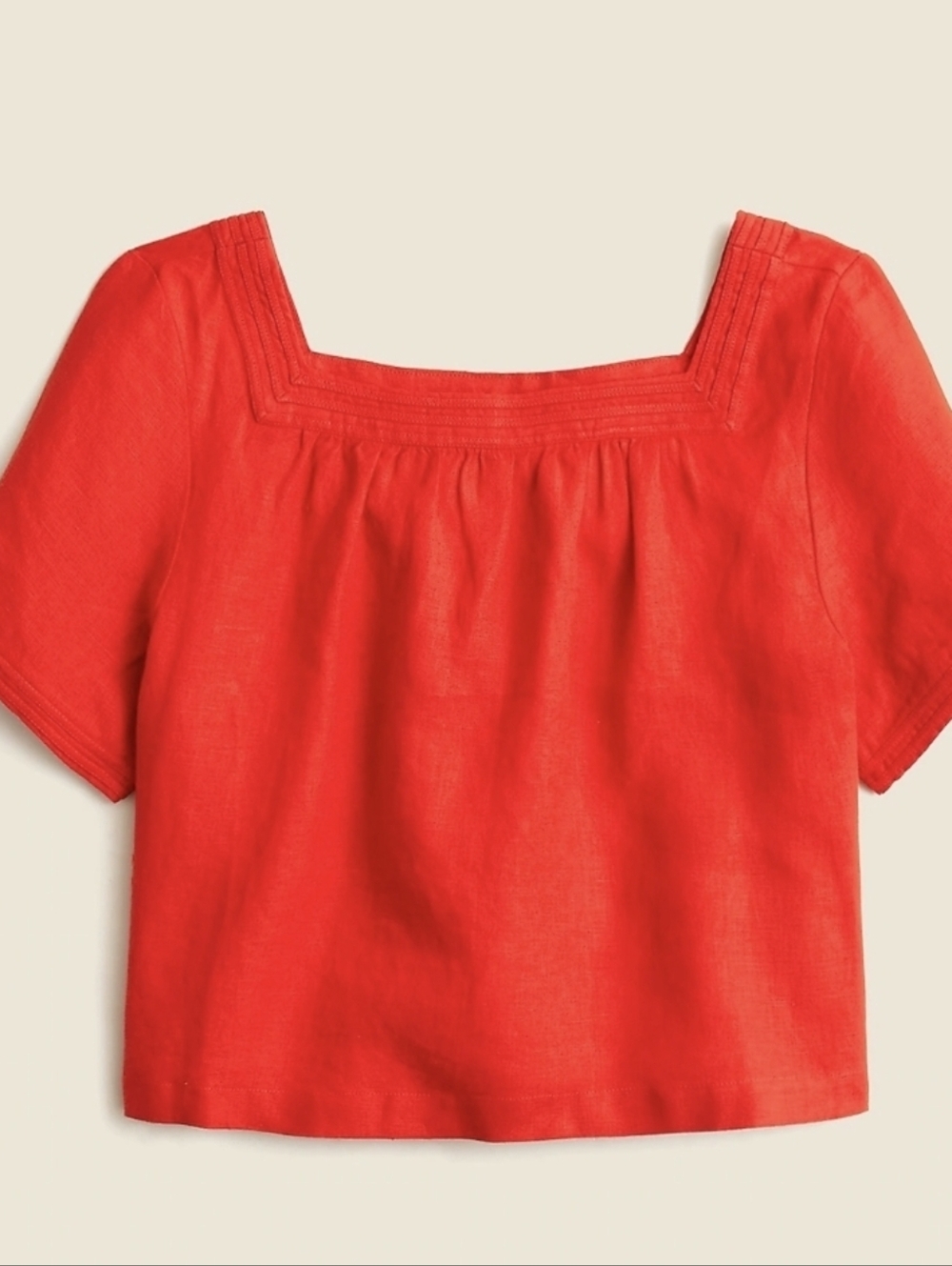 J. Crew Linen Square Neck Top Medium NWOT FINAL